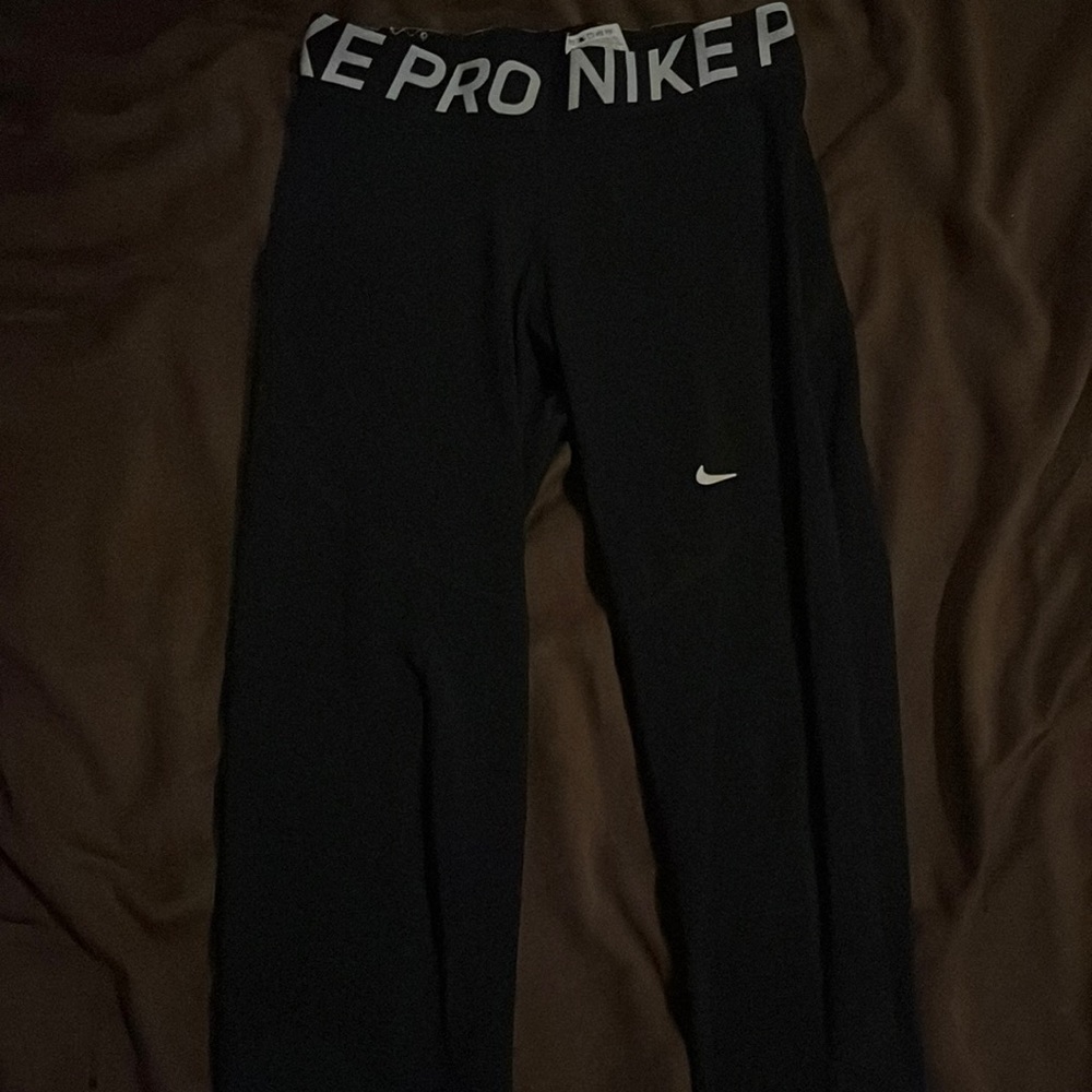 Nike pro leggings, mesh sections, athletic wear